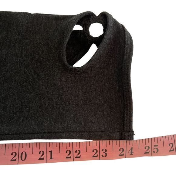 Aerie Heathered Gray High Waisted Flower Cut Out Leggings - Picture 6 of 8